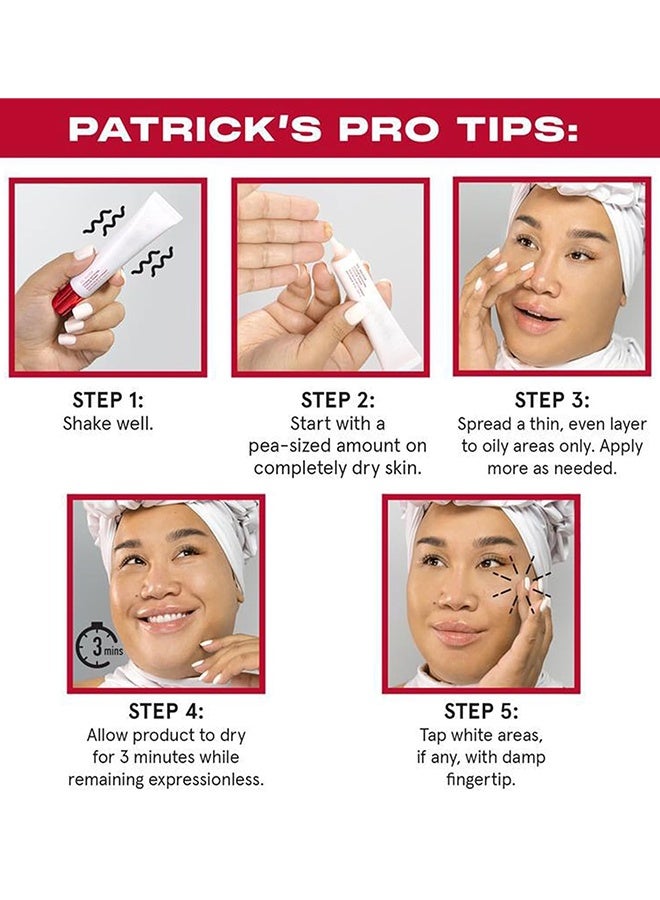 وان سايز ممتص الزيت، برايمر قلوي مطفي شديد، برايمر للتحكم في الزيت، تحكم طويل الأمد بالزيت، برايمر مكياج ممتص للزيت، مطفي للبشرة الدهنية، مقاوم للماء، 30 مل - Image 5